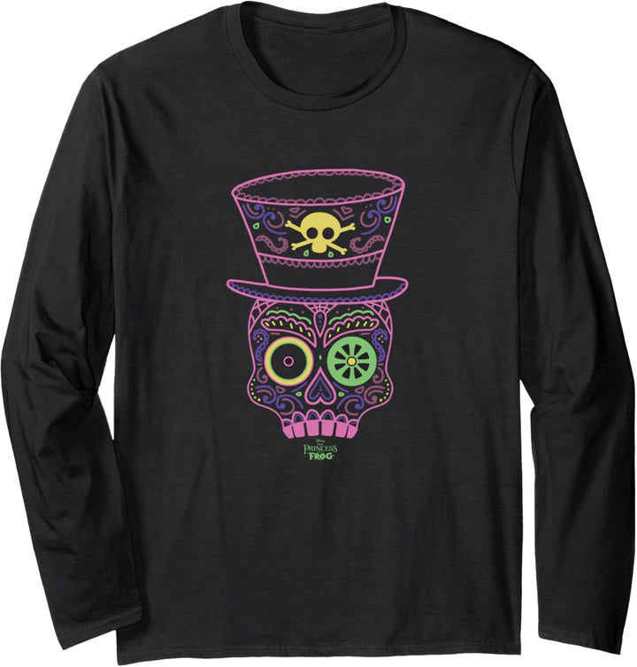 Disney Princess And The Frog Dr. Facilier Line Art Mask Langarmshirt