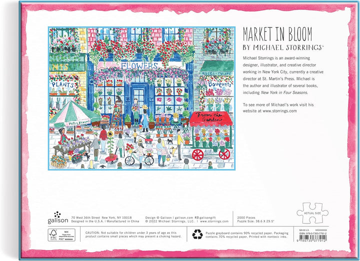 Michael Storrings Market in Bloom Puzzle: 2000 Pieces