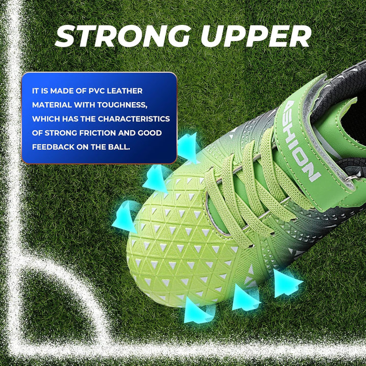 ASHION Fussballschuh Kinder Fussballschuhe Footballschuhe Outdoor Athletic Soccer Schuhe 32 EU B Bla