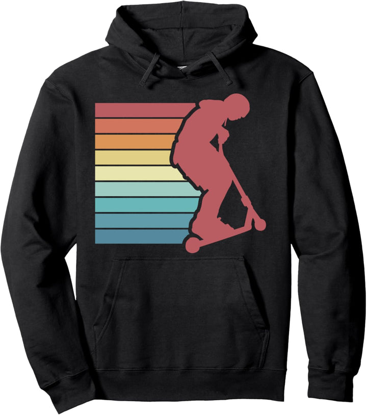 Stunt Scooter Tretroller Retro Vintage Pullover Hoodie