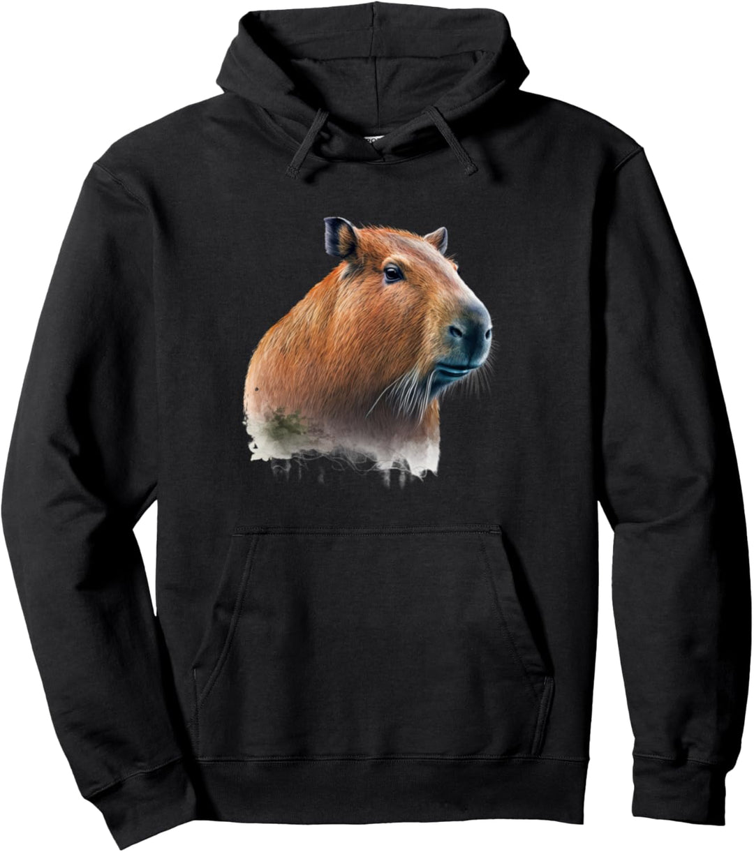 Süsses Lustiges Capybara am Ufer Design Pullover Hoodie