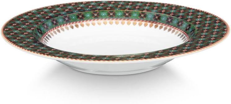 Pip Studio Berry Blues Suppenteller Clover Green 21,5cm