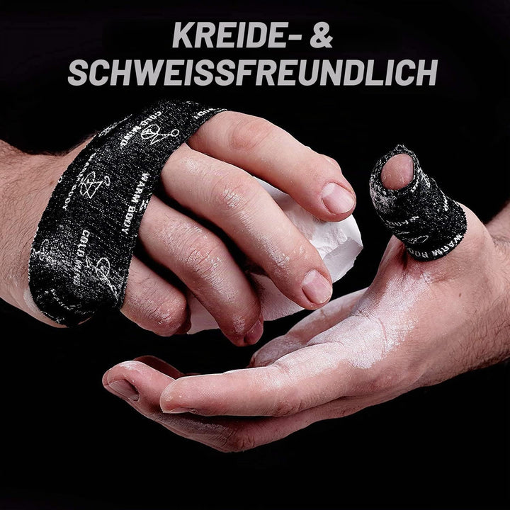 WARM BODY COLD MIND Hook Grip Tape für Gewichtheben - Lifters Baumwolle Thumb Tape für Powerlifting,