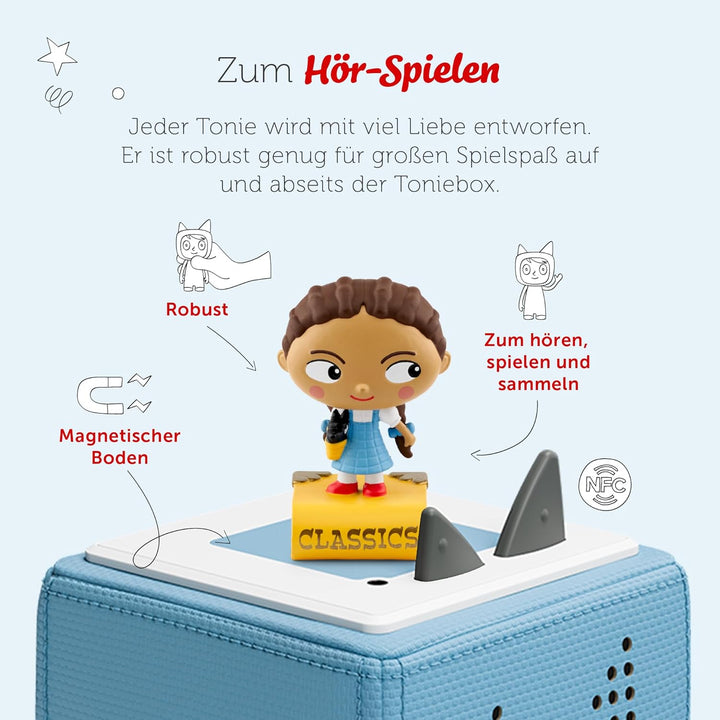 tonies Hörfiguren für Toniebox, Lieblings-Klassiker – Der Zauberer von Oz und Zwei weitere Klassiker