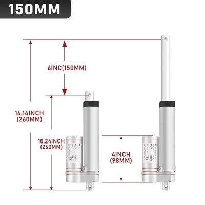 Randaco 1500N Linear Actuator, 50/100/150/200/250/300/400 MM Linearantrieb Linearmotor Verstellantri