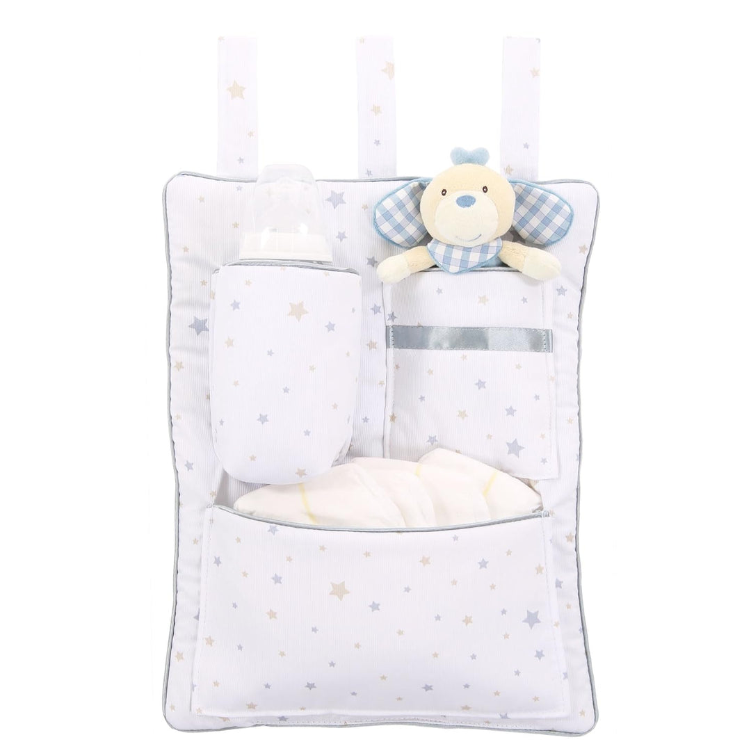 babybay Utensilo für alle Modelle, weiss Sternemix sand/azurblau, Weiss Sternemix Sand/Azurblau
