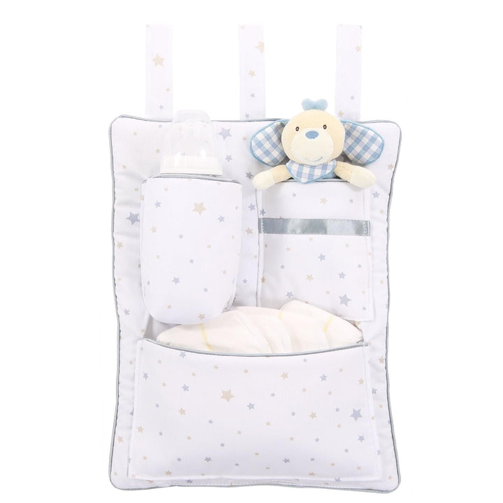 babybay Utensilo für alle Modelle, weiss Sternemix sand/azurblau, Weiss Sternemix Sand/Azurblau