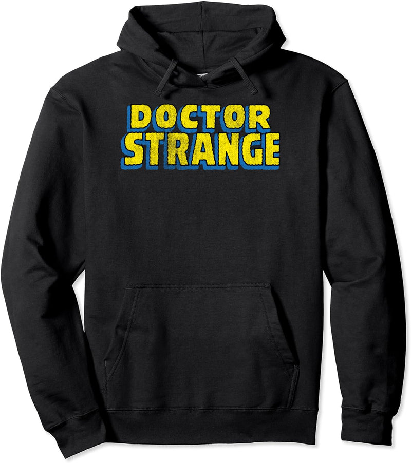 Marvel Doctor Strange Large Chest Logo Text Pullover Hoodie