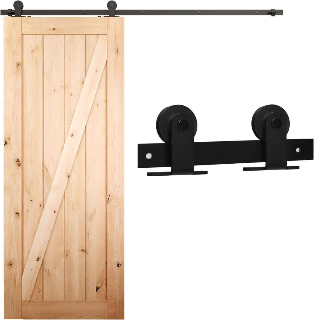 Schiebetürbeschlag 153cm Schiebetüren Schiebetürsystem Komplettset Laufschiene Rollen Set Schwarz fü