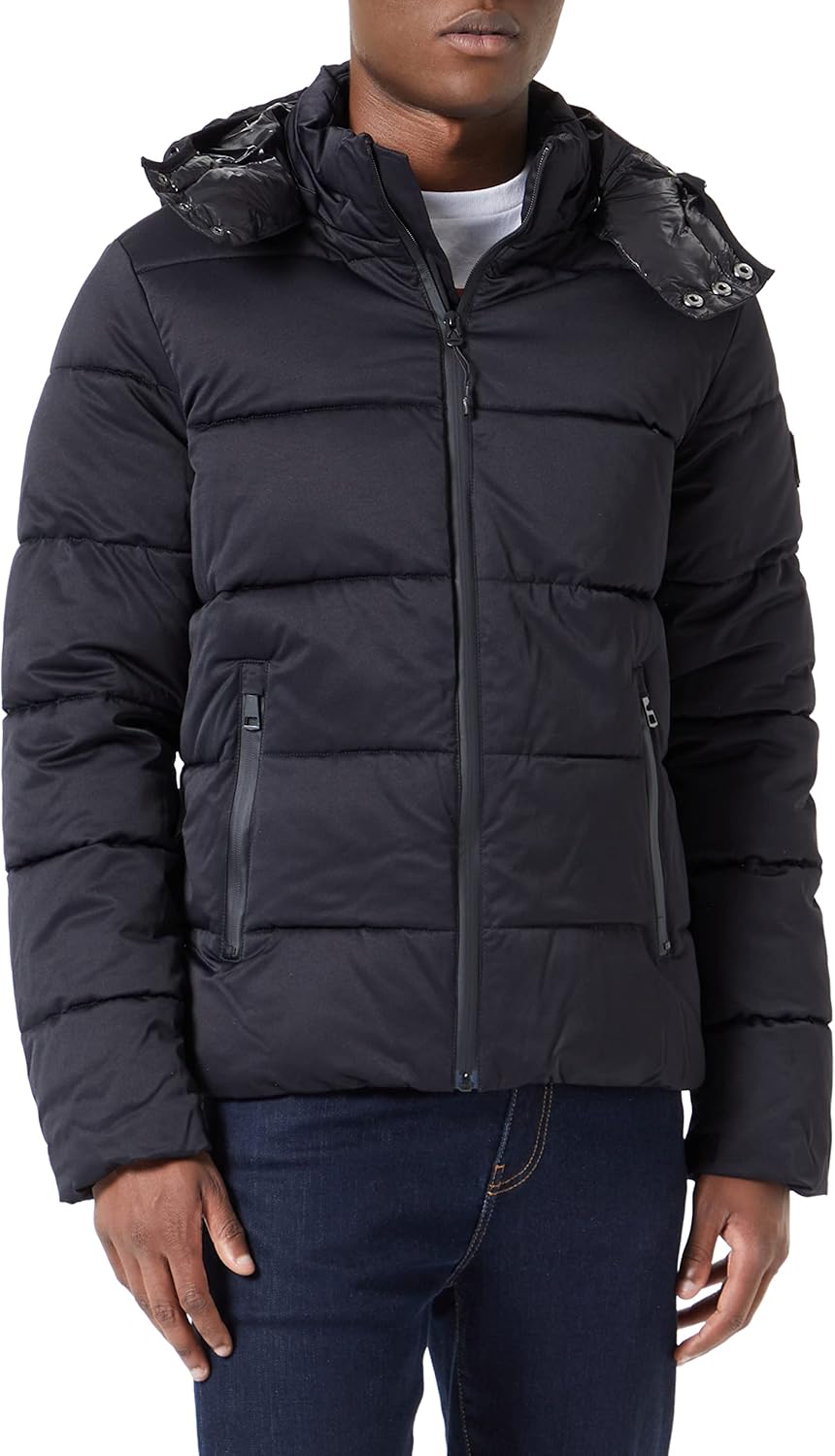 S. Oliver Herren Winterjacke Parka Steppjacke Anorak Warm Wattierte Steppjacke Olive XL 9999, XL 999