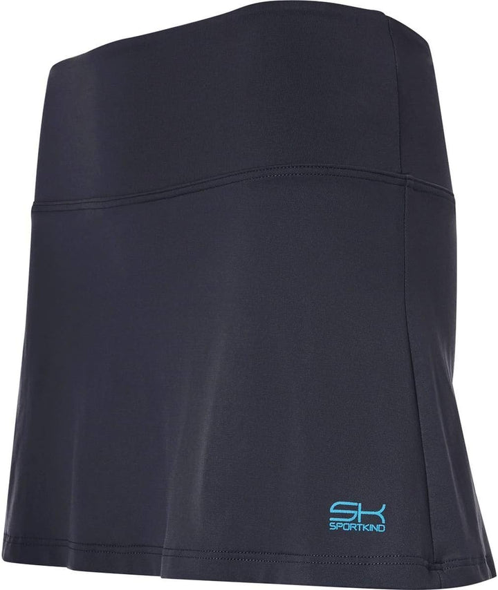 Sportkind Mädchen & Damen Tennis, Hockey, Golf, Padel, Basic Skort, Rock mit Innenhose, atmungsaktiv