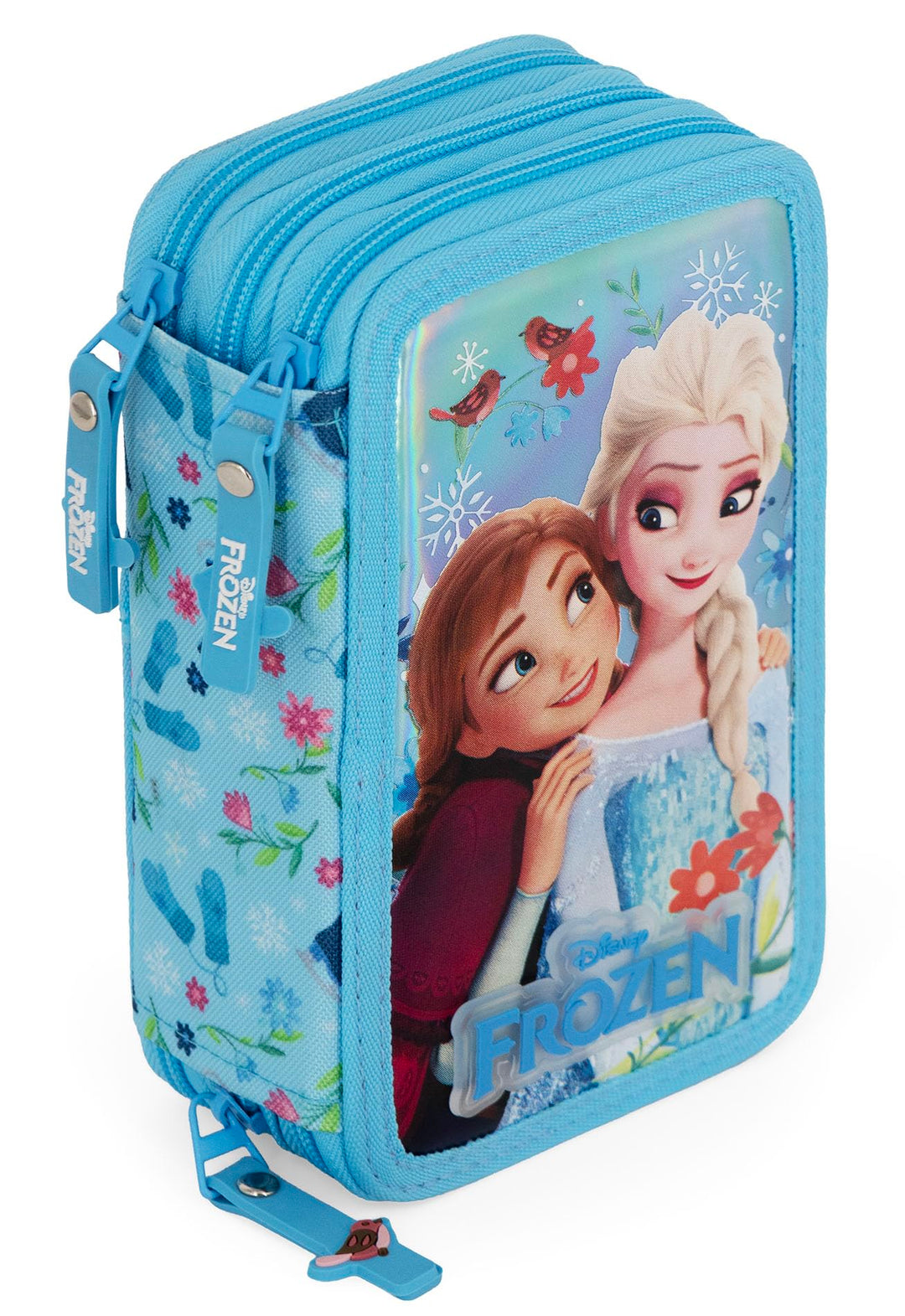3-Fach Federmäppchen Mädchen Gefüllt für Die Eiskönigin Frozen Fan – Schulmäppchen Set 46 Teile mit