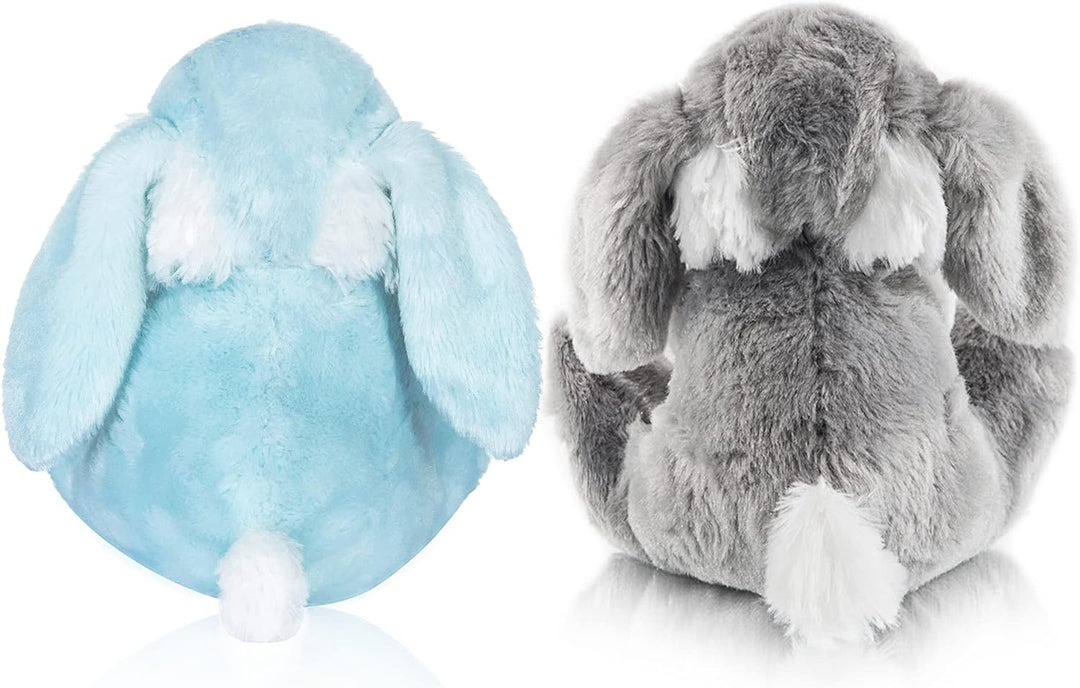 My OLi Osterhase Kuscheltiere 2 Stück Plüsch Hasen 18cm Floppy Ohren Sitzen Stofftier Hase für Kinde