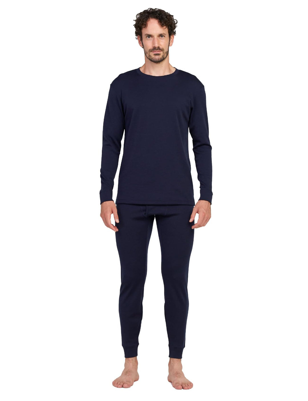 LAPASA Herren 100% Merinowolle Thermounterwäsche Set, Premium Merino Wolle Unterhemd &amp; Unterhosen, T