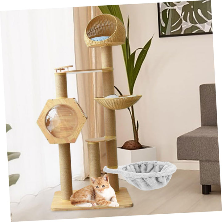 BESPORTBLE Katzenklettergerüst Katzenstreu Ersatzteile Für Kratzbaum-hängematten Katzenkletternest H