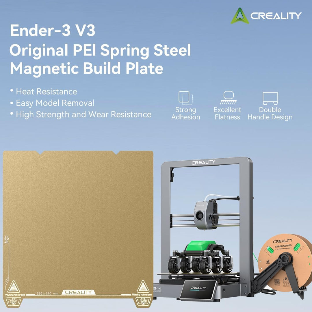 Creality Offiziell Ender 3 V3 Bauplatte PEI Blatt 235x235mm strukturierte Oberfläche Flexible abnehm