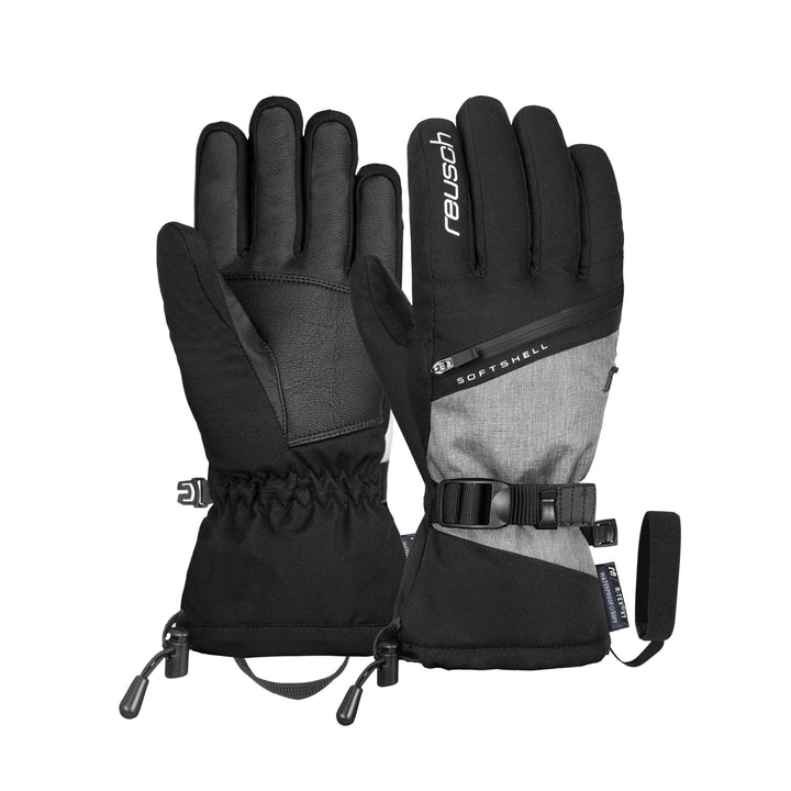 Reusch Damen Handschuhe Demi R-tex Xt Extra Warm, Wasserdicht, Atmungsaktiv 7.5 schwarz / grau, 7.5