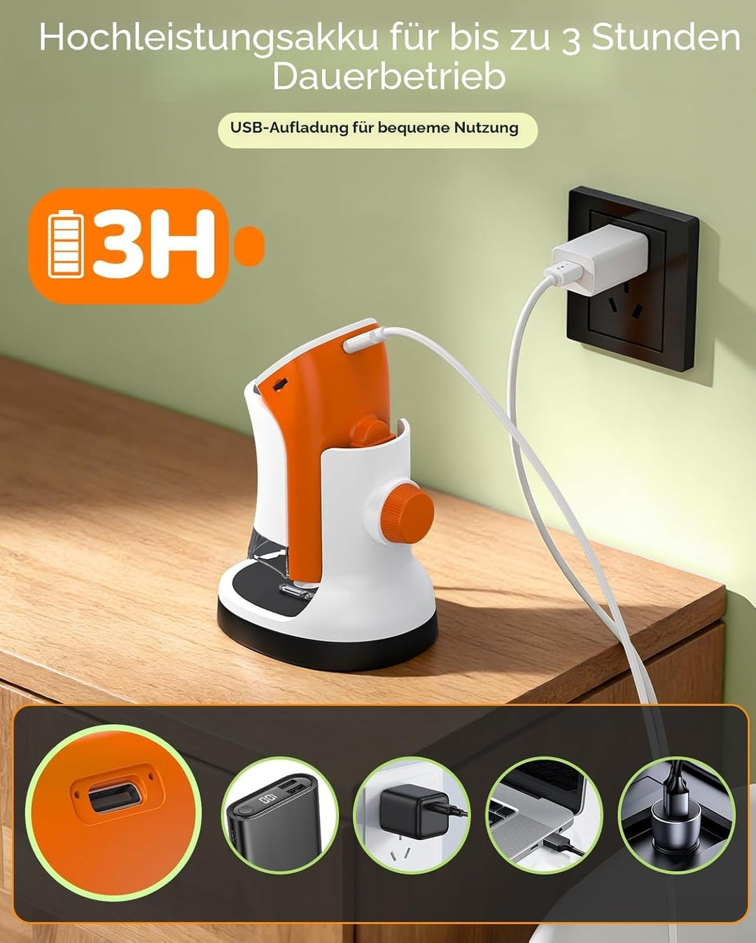 Mikroskop für Kinder mit Stand: Digitales Handmikroskop 100 – 1000 x: LCD-Display 4 K, 2,0 Zoll, USB