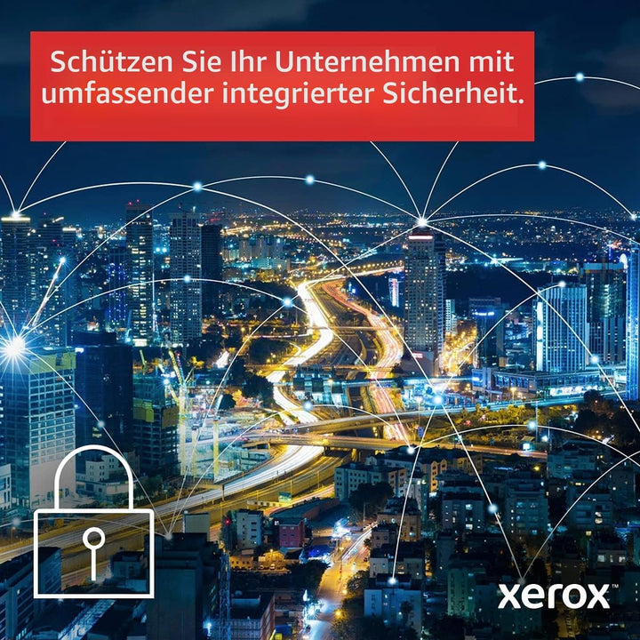Xerox B305 S/W-Laserdrucker Scanner Kopierer USB LAN WLAN, weiss / blau