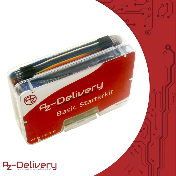 AZDelivery Elektronik Starter Kit für Schulkinder Electronic Fun Kit mit USB-Kabel, Breadboard, Sens
