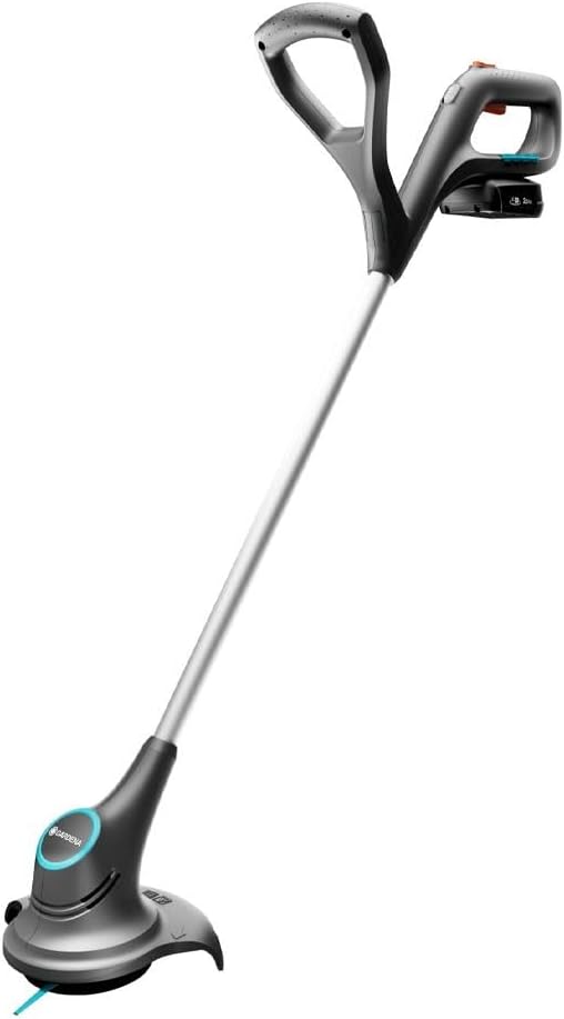 Gardena Akku-Trimmer SmallCut 23/18V P4A Ready-To-Use Set: Rasentrimmer mit 230 mm Schnittkreis, erg