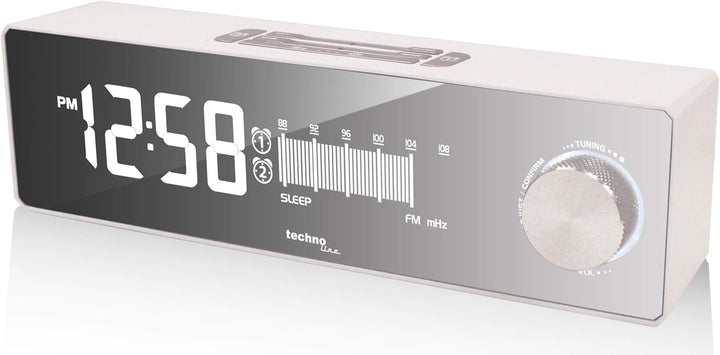 Technoline WT 483 Radiowecker mit USB-Ladeanschluss, Retro-Optik