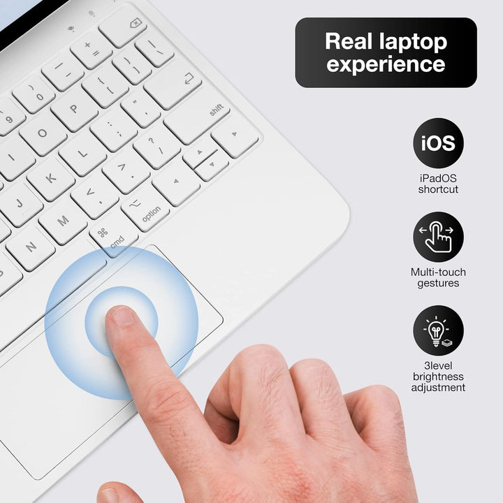 Magic Keyboard für Air 11 Zoll (M2 2024/M3 2025) /5th/4th 10.9“ und Pro 11“ (1/2/3/4th) Generation H