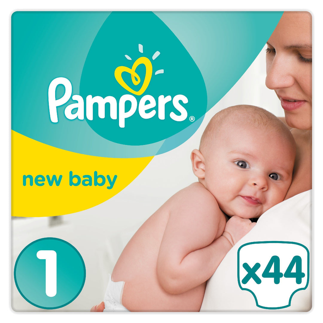 Pampers Premium Protection New Baby Grösse 1, 44 Windeln, 2-5 kg Grösse 1 (44 Stück), Grösse 1 (44 S