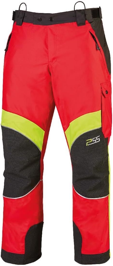 PSS Regenhose wasserdicht/Outdoorhose X-Treme Rain Rot/Gelb