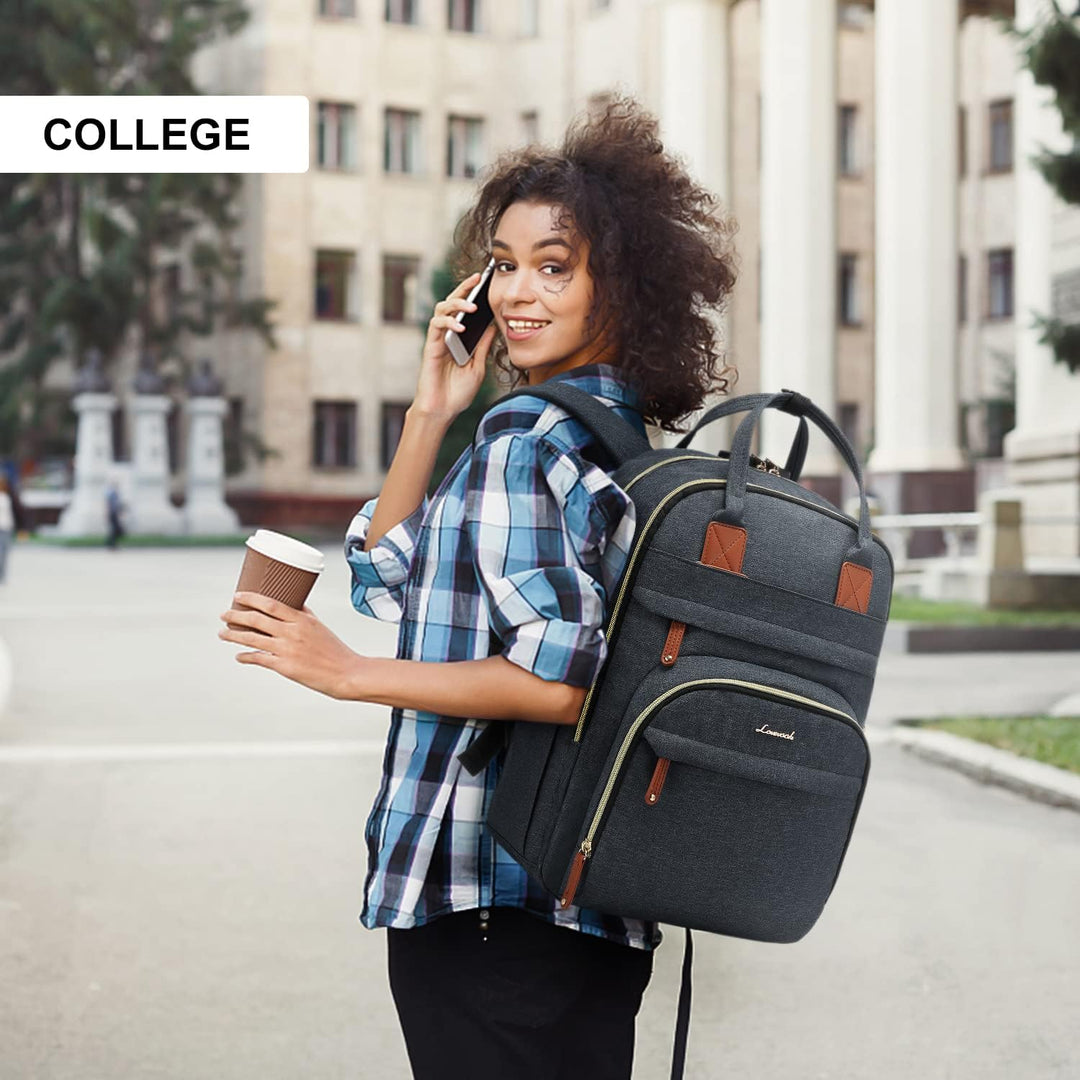LOVEVOOK Rucksack Damen Anti-Diebstahl mit laptopfach und codiertes Schloss, damen rucksack mit USB