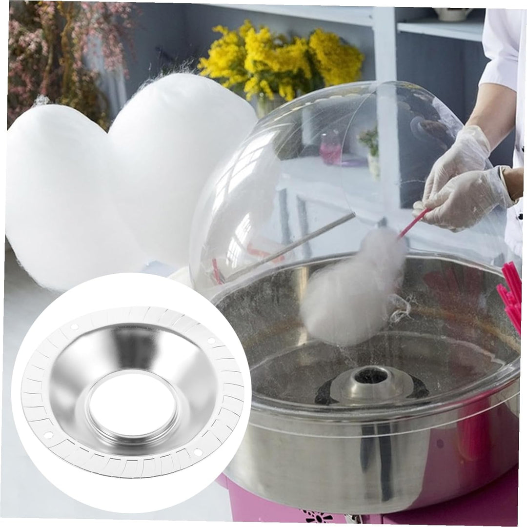 TOYANDONA Zuckerwattemaschinen Abdeckung Edelstahl Zuckerdeckel mit Spritzschutz Zubehör für Süssigk