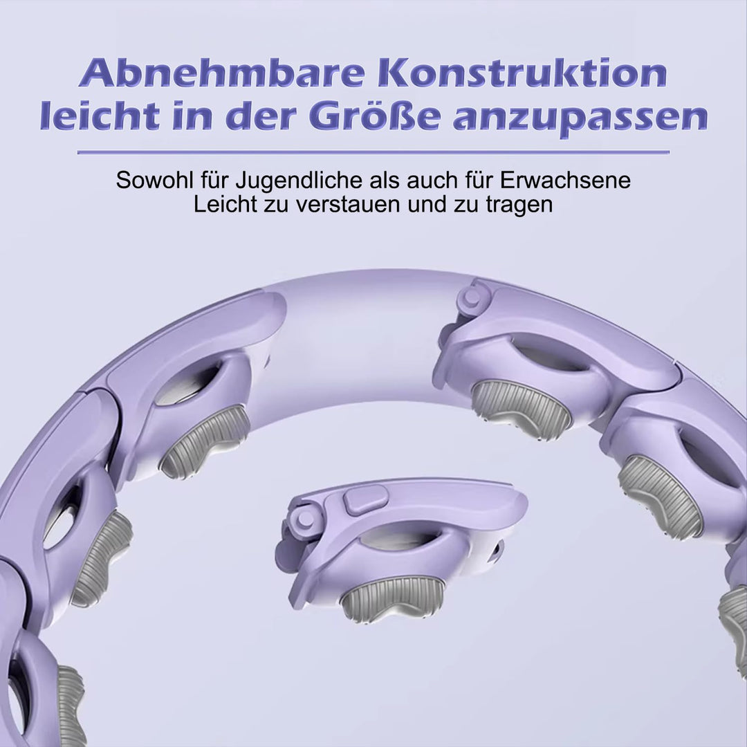 Hula Hoop mit Gewicht Kugel mit Zähler,15 Knoten Umfang (70-93cm),Smart Hula Hoop Reifen Erwachsene