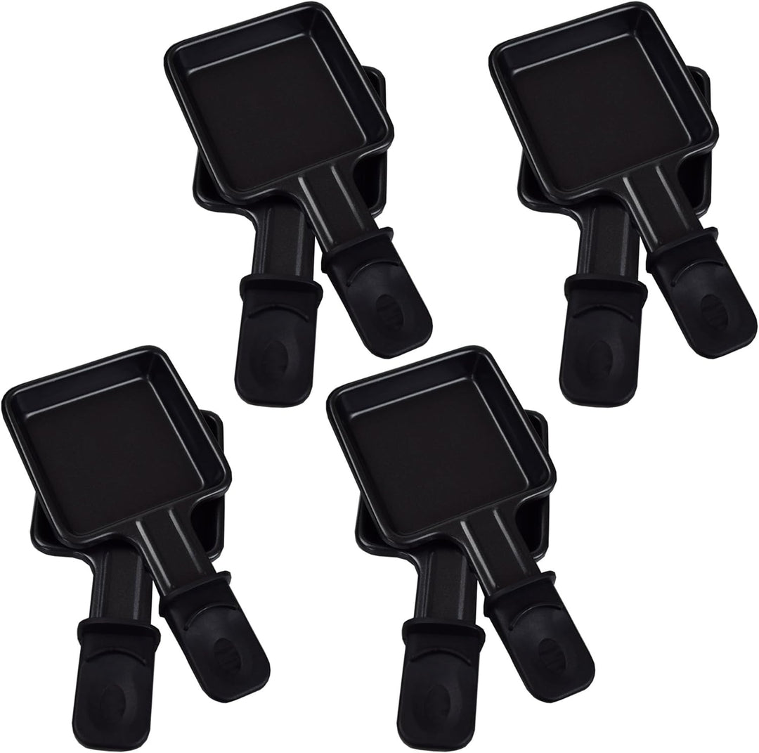 Syntrox Germany Raclette Liestal, 8 Personen, 8 Pfännchen, 4 Grillplatten/heisser Stein, antihaftbes