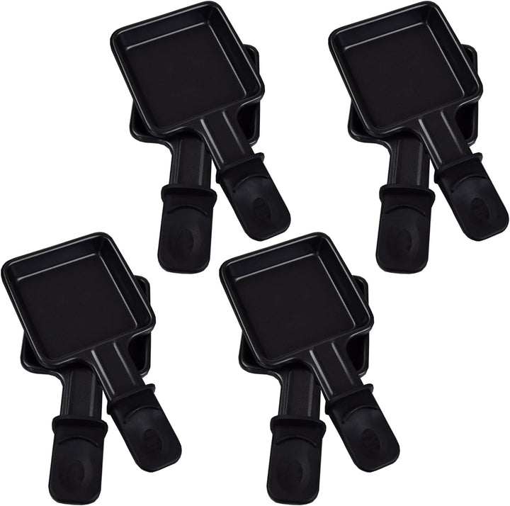 Syntrox Germany Raclette Liestal, 8 Personen, 8 Pfännchen, 4 Grillplatten/heisser Stein, antihaftbes