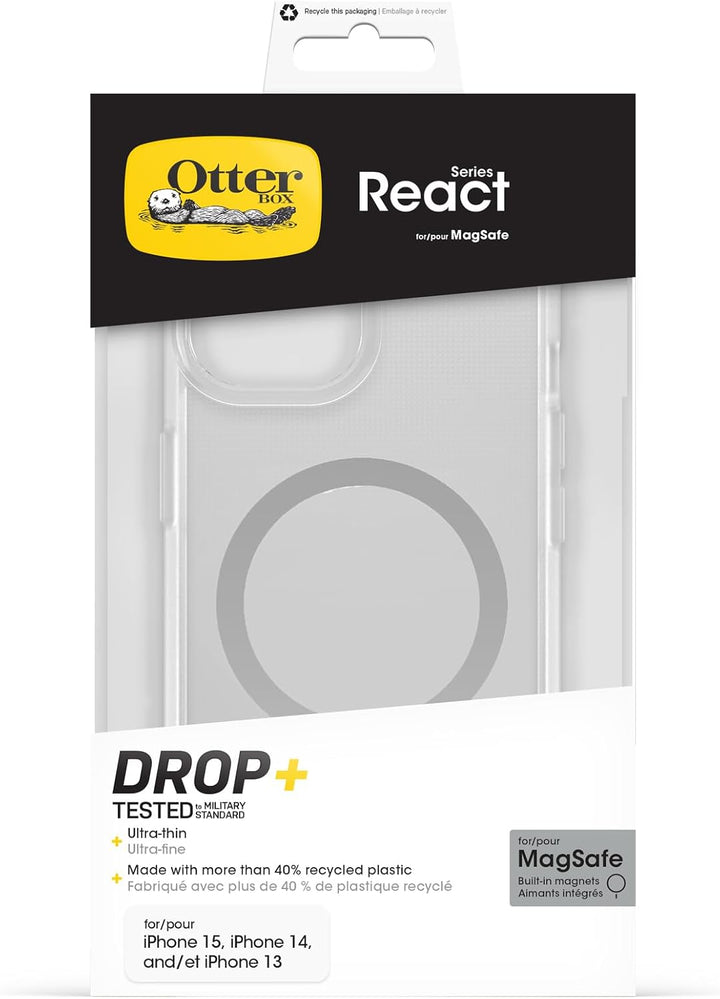 OtterBox React Series MagSafe Hülle für iPhone 17e, 16e, 15, 14, 13, stossfest, sturzsicher, ultrasc