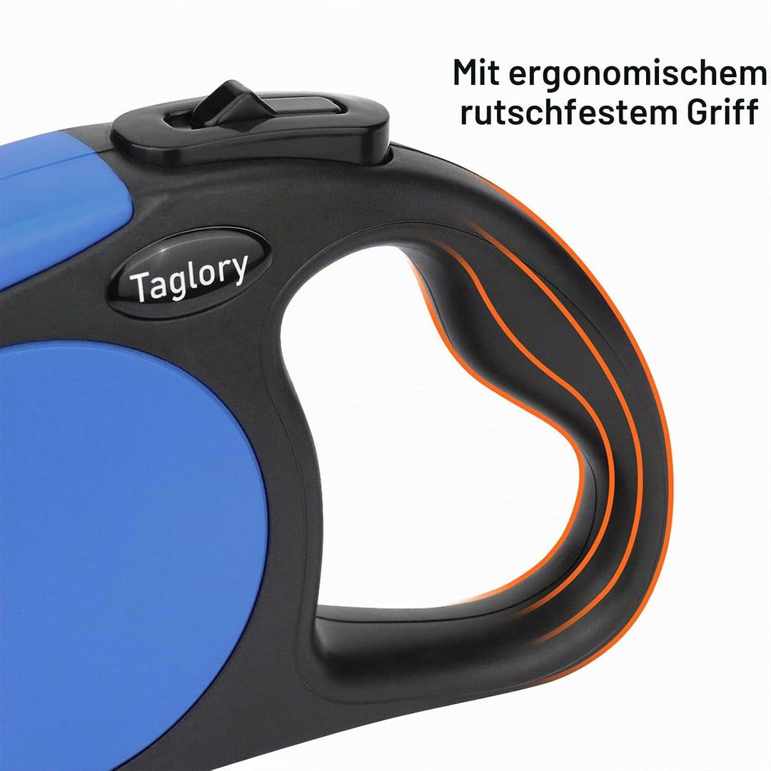 Taglory Hundeleine Rollleinen für Mittel und Grosse Hunde bis 45kg, Hundeleine Ausziehbar mit Anti-R