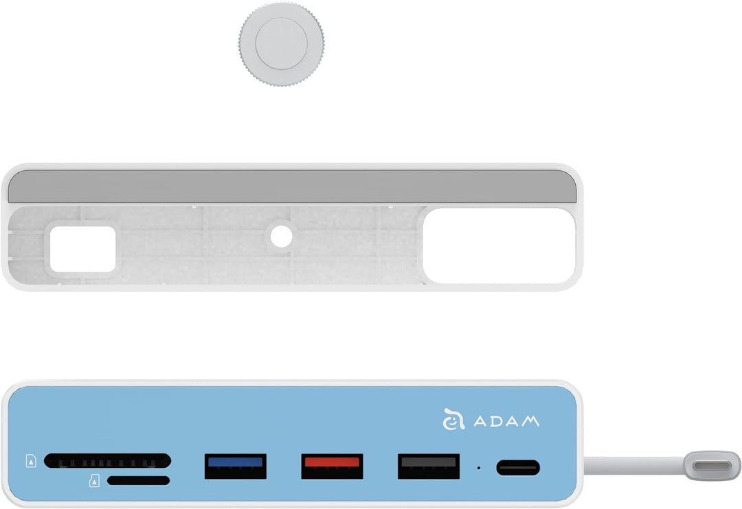 ADAM elements CASA Hub i7 7-in-1 | Apple iMac 24" (2021) | 7 farbige Frontblenden | AAPADHUBI7WH