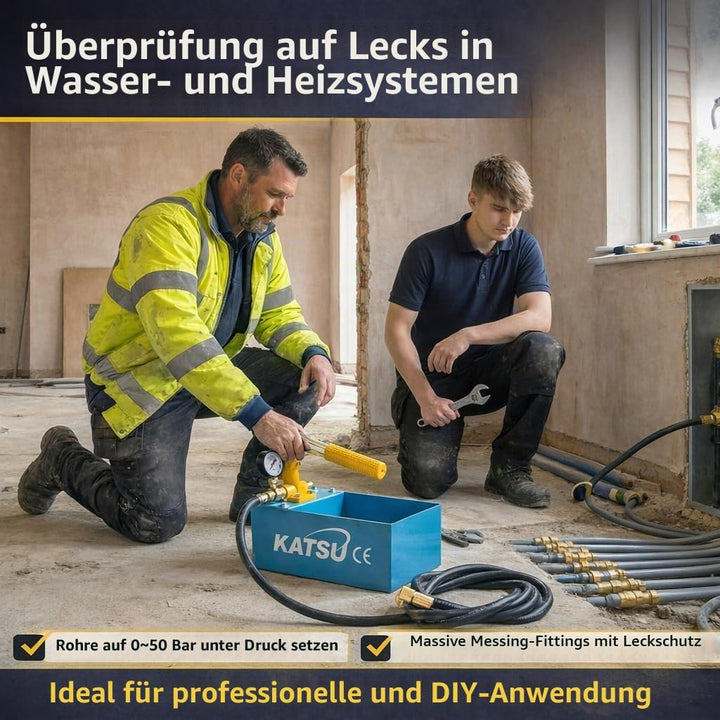 KATSU Tools 318927 Wasser Rohr Montage Heizzystem Leck Druck Tester Pumpe