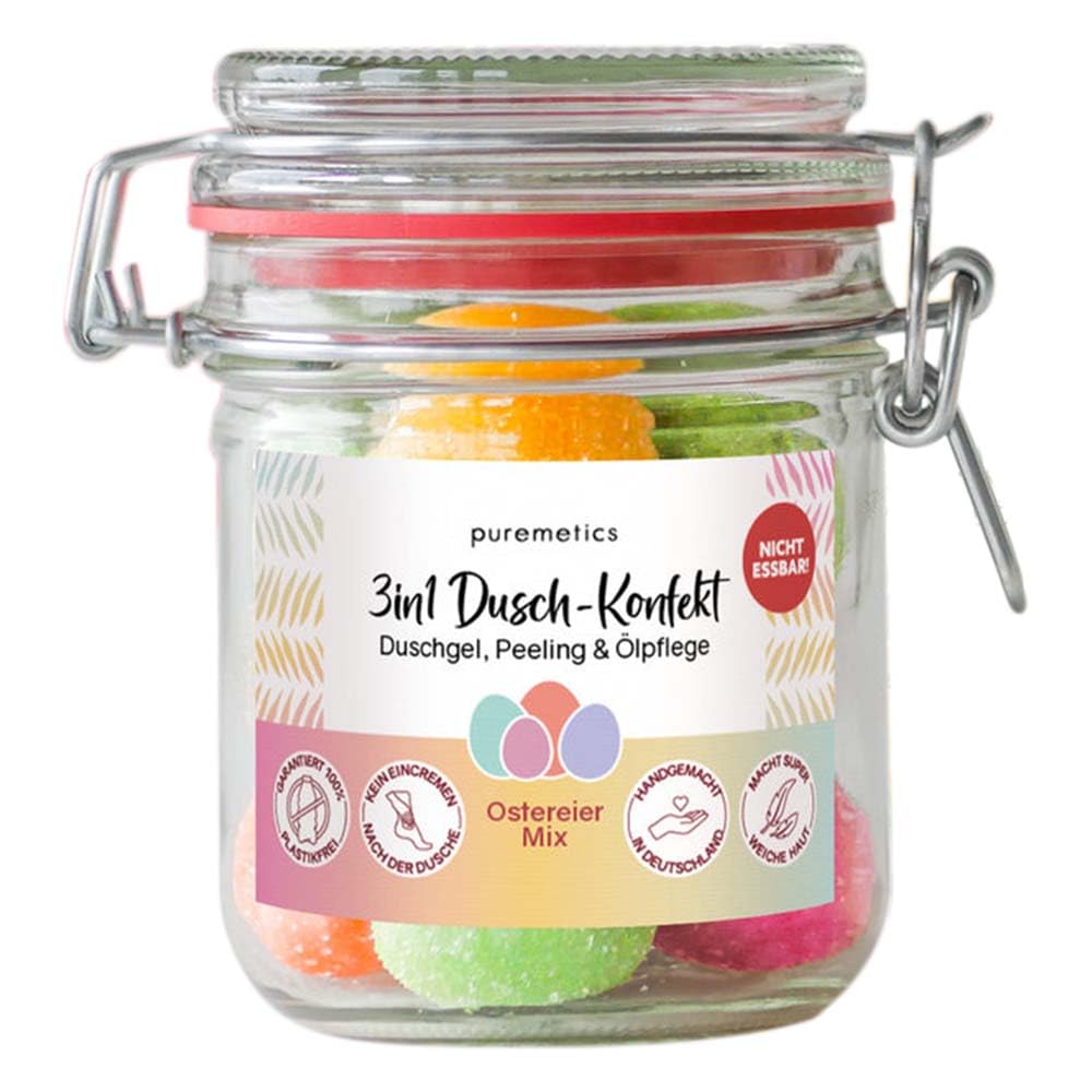 puremetics 3in1 Dusch-Konfekt Mix, Ostereier Mix, 200g