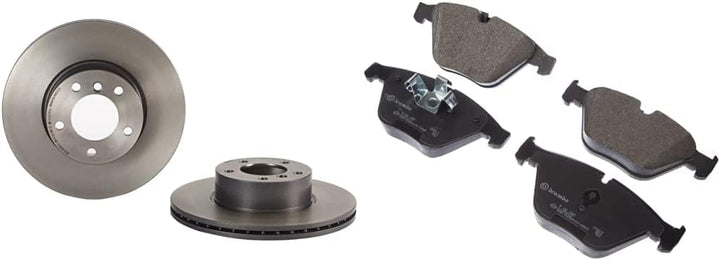 Brembo 09.B337.21 Vordere Bremsscheibe mit UV Lackierung & P 06 055 Bremsbelagsatz, Scheibenbremse -