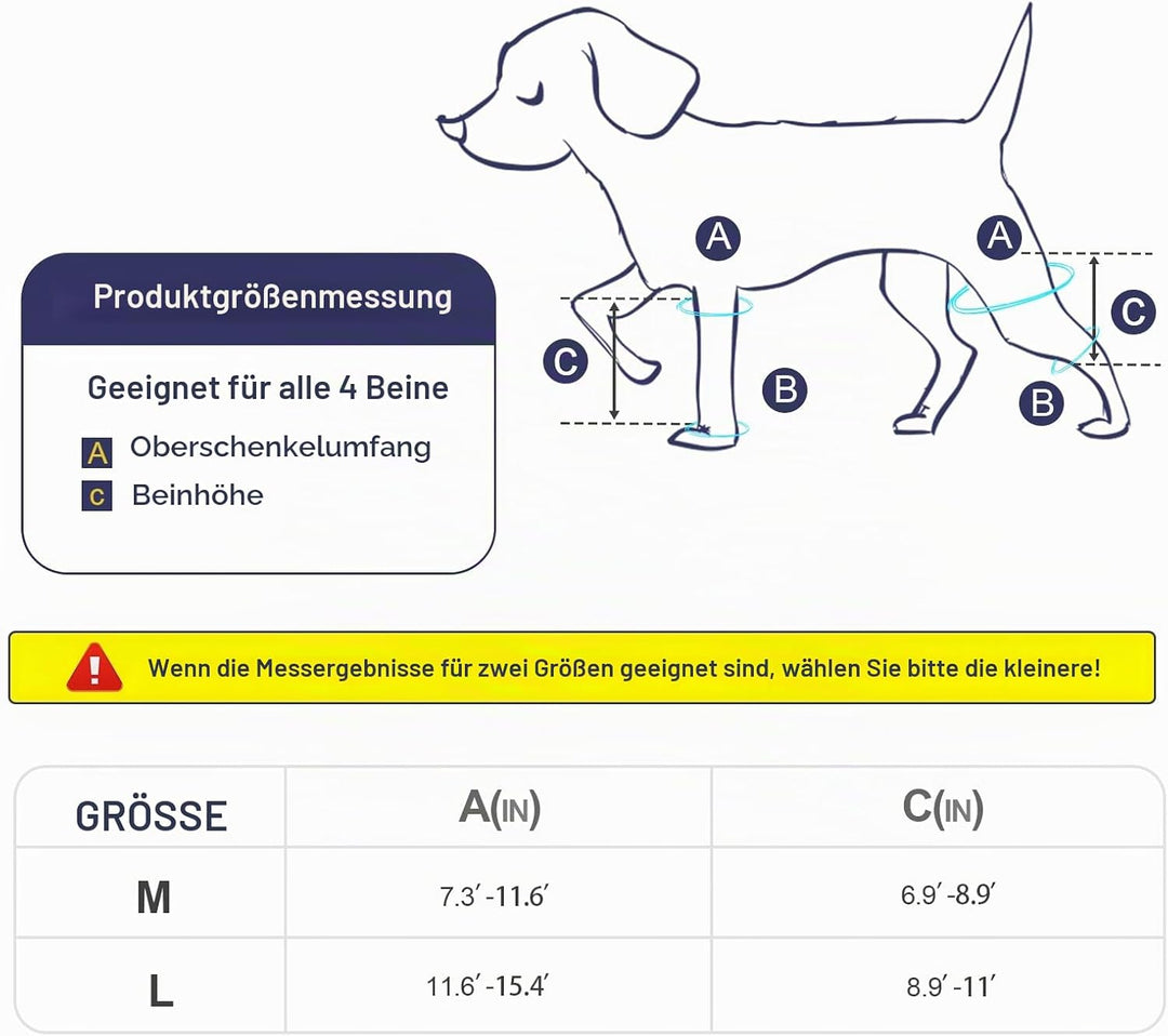 KINBOM Hunde Kniebandage Hinterbein, Hunde Hinterbein Bandage Hunde-ACL-Klammer Hinterbein Hunde-Kni