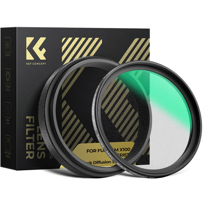 K&amp;F CONCEPT Black-Mist 1/4 Filter Kompatibel mit Fujifilm Kamera X100-Serie,Black Promist 1/4 Filter