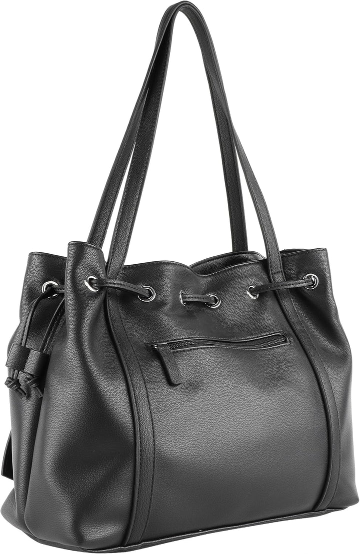 Gerry Weber - Handtasche für Damen, geräumiger Shopper für Frauen, Schwarz Farbe:schwarz / Material: