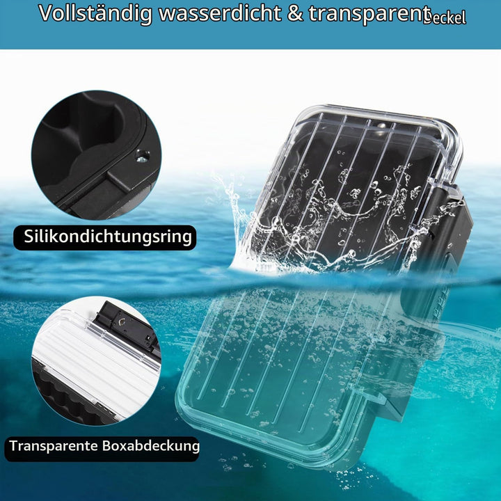 Tragbarer Tresor mit Zahelncode, Wasserdichte Mini Tresor Zahlenschloss Reise-Safe-Box mit Anti-Dieb