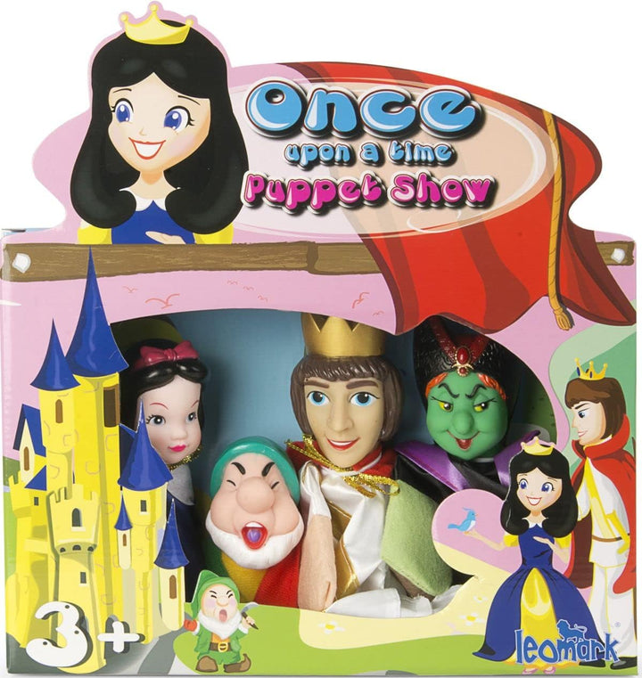 Leomark Grosse Handpuppen Set für Kinder - Prinzessin Schneewittchen - Bunte Puppen zum Spielen im T