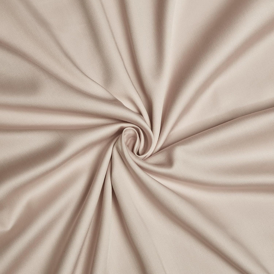 Luofanfei Bambus Kühlende Bettwäsche 135x200 cm Beige Sommer Lyocell Uni Bambusfasern Glänzend Bettw