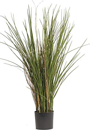 artplants.de Kunstgras Schilfgras Delsin, crossdoor, grün-braun, 80cm - Deko Grasbüschel