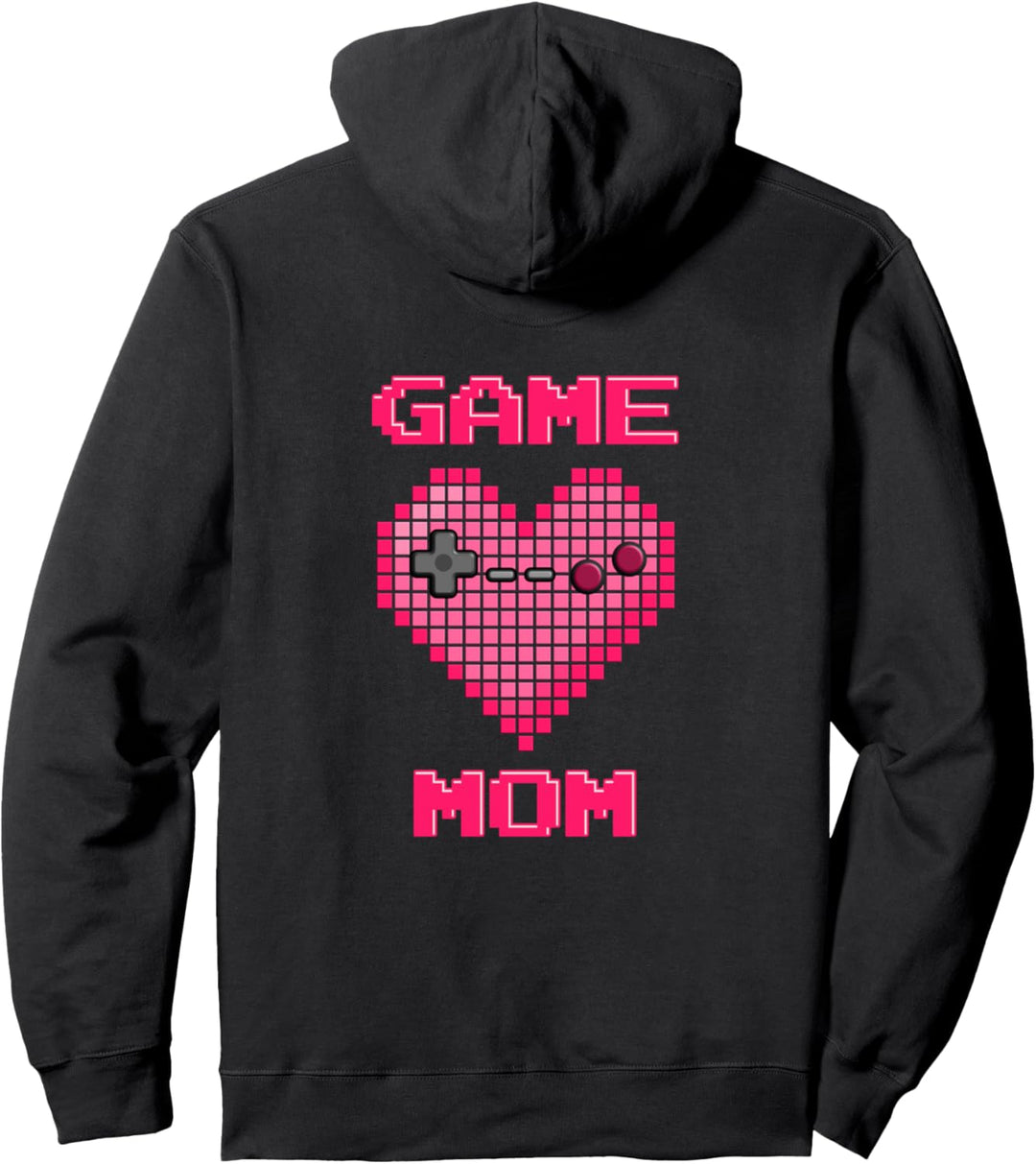 Videospiel Mama Pixel Herz Pullover Hoodie