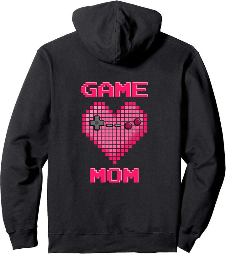 Videospiel Mama Pixel Herz Pullover Hoodie