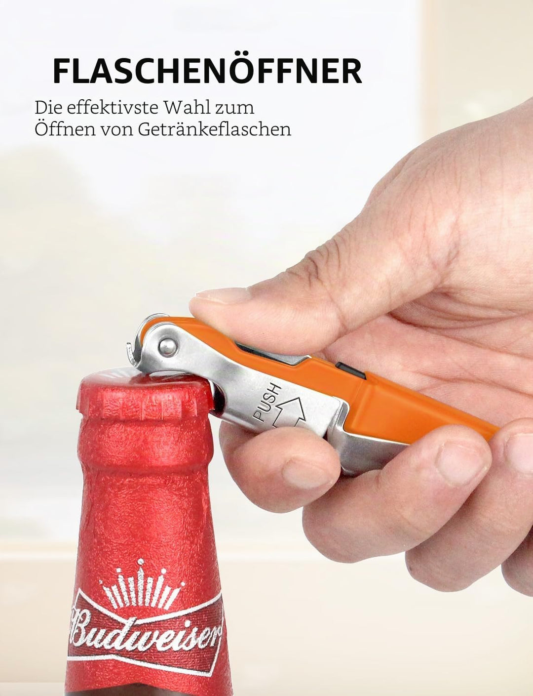 CORKAS Kellnermesser - Profi Korkenzieher aus Edelstahl in Gastronomie Qualität mit Flaschenöffner &